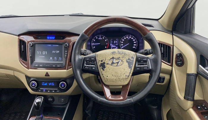 2019 Hyundai Creta SX AT 1.6 PETROL, Petrol, Automatic, 1,01,911 km, Steering Wheel Close Up
