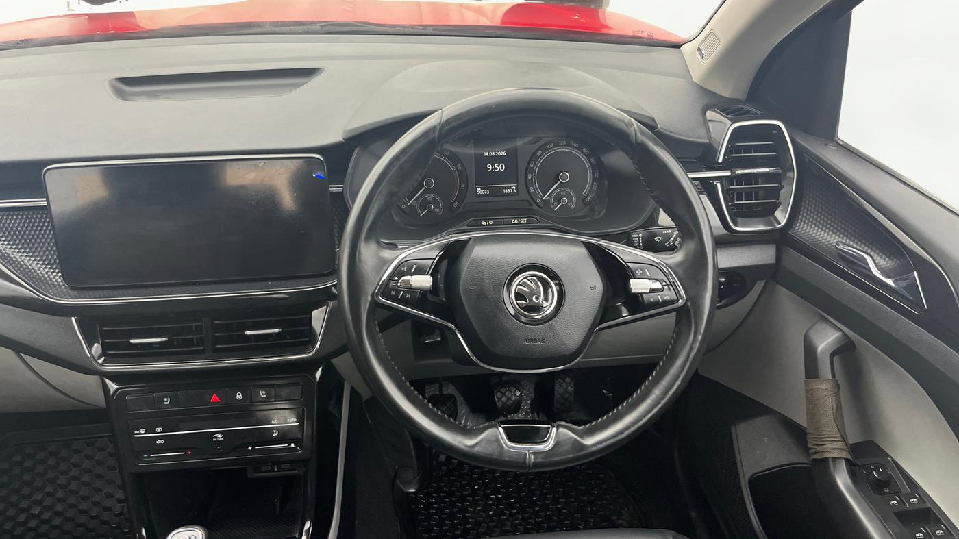 2021 Skoda KUSHAQ STYLE 1.0L TSI MT, Petrol, Manual, 50,073 km, Steering Wheel Close Up