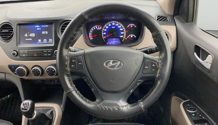 2017 Hyundai Grand i10 SPORTZ (O) 1.2 KAPPA VTVT, Petrol, Manual, 58,749 km, Steering Wheel Close Up