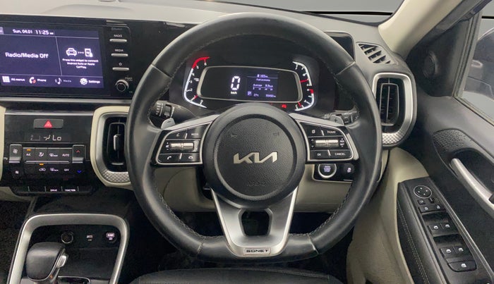 2021 KIA SONET HTX ANNIVERSARY EDITION 1.5 AT, Diesel, Automatic, 55,456 km, Steering Wheel Close Up