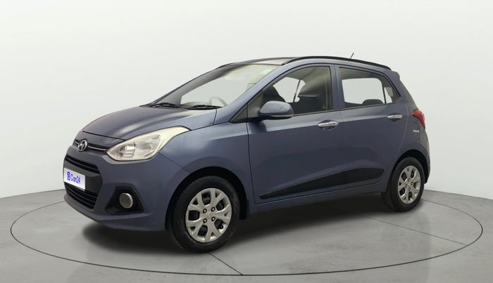2014 Hyundai Grand i10 SPORTZ 1.2 KAPPA VTVT, Petrol, Manual, 63,199 km, Left Front Diagonal