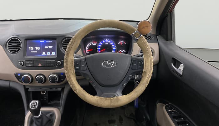 2017 Hyundai Xcent SX 1.2, CNG, Manual, 28,158 km, Steering Wheel Close Up