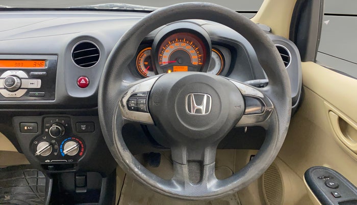 2014 Honda Brio S MT, Petrol, Manual, 80,961 km, Steering Wheel Close Up