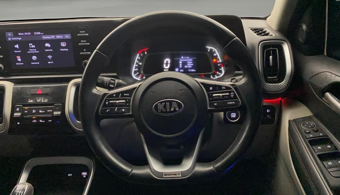 2020 KIA SONET HTX 1.0 IMT, Petrol, Manual, 71,191 km, Steering Wheel Close Up