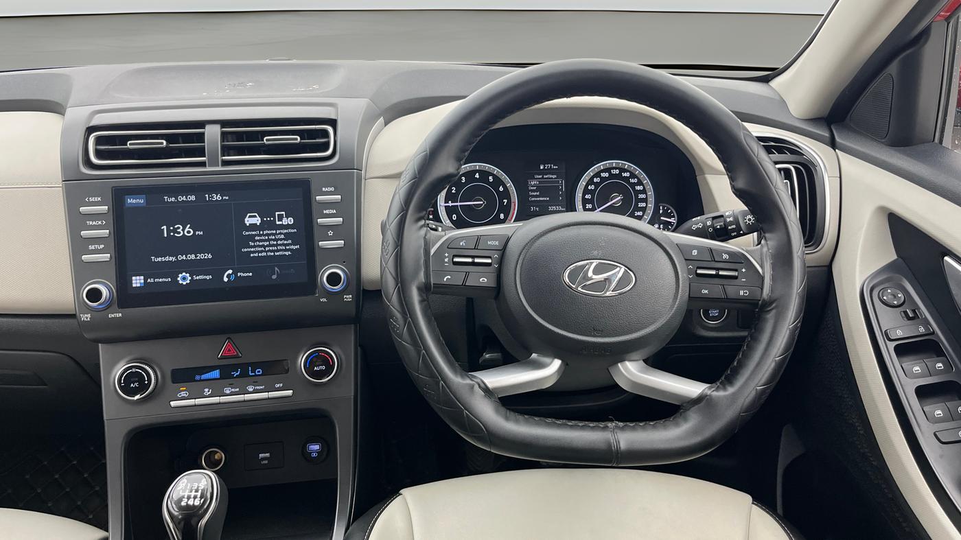 2020 Hyundai Creta S 1.5 PETROL, Petrol, Manual, 32,532 km, Steering Wheel Close Up