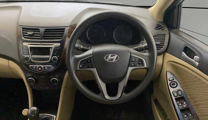 2015 Hyundai Verna FLUIDIC 4S 1.6 VTVT S, Petrol, Manual, 79,966 km, Steering Wheel Close Up
