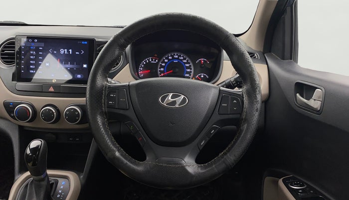 2015 Hyundai Grand i10 ASTA AT 1.2 KAPPA VTVT, Petrol, Automatic, 57,674 km, Steering Wheel Close Up
