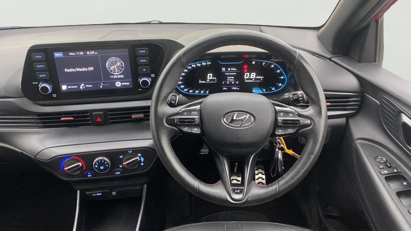 2022 Hyundai NEW I20 N LINE N6 1.0 TURBO GDI IMT, Petrol, Manual, 17,551 km, Steering Wheel Close Up