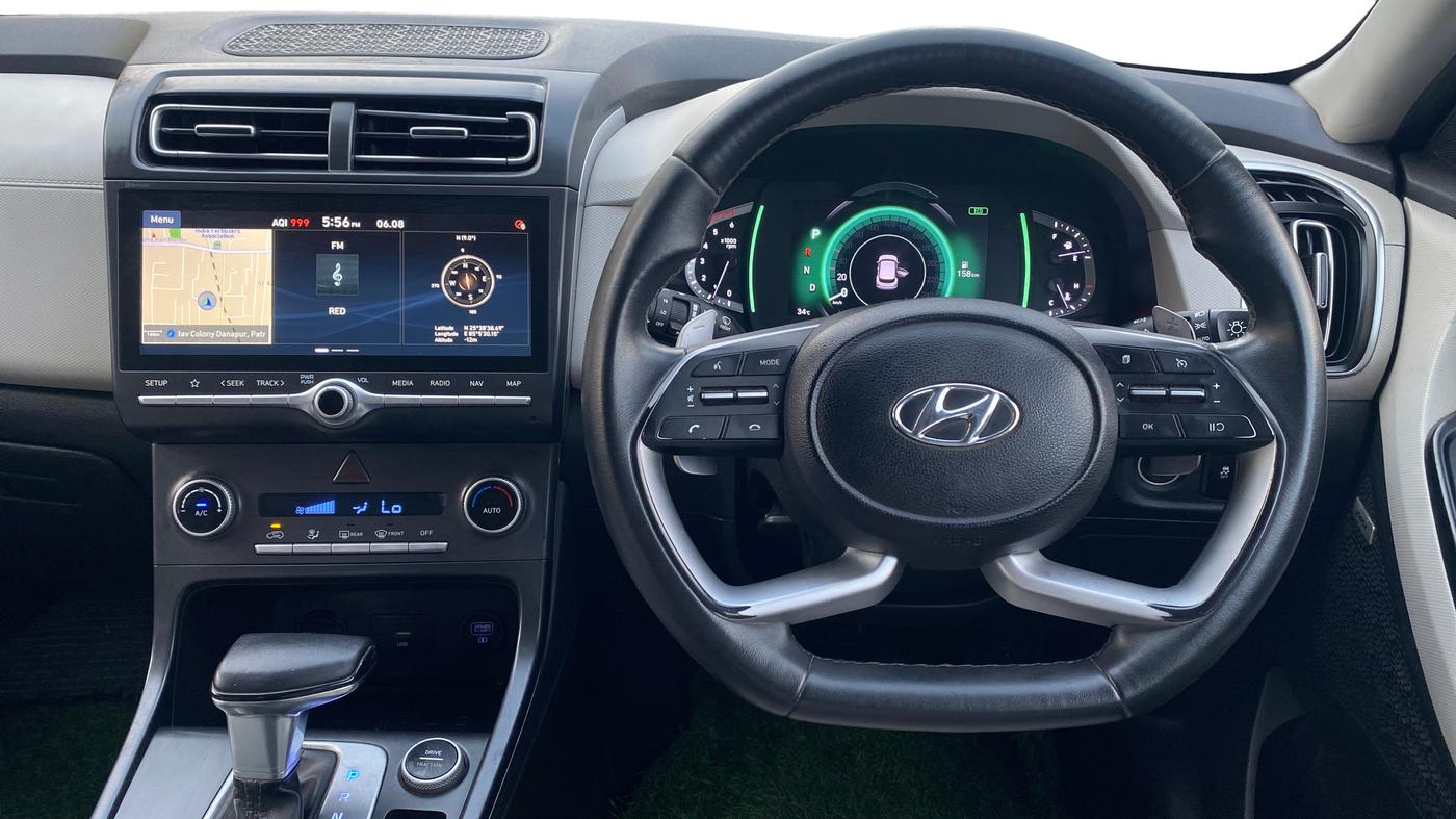 2021 Hyundai Creta SX (O) AT 1.5 DIESEL, Diesel, Automatic, 1,00,034 km, Steering Wheel Close Up