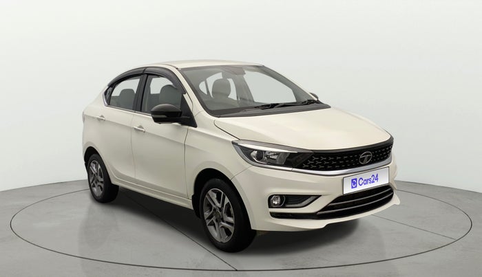 2023 Tata TIGOR XZ PLUS LEATHERETTE, Petrol, Manual, 28,096 km, Right Front Diagonal
