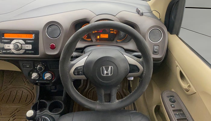 2013 Honda Amaze 1.2L I-VTEC S, Petrol, Manual, 76,025 km, Steering Wheel Close Up