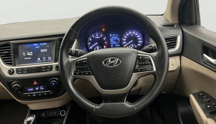 2019 Hyundai Verna 1.6 VTVT SX + AT, Petrol, Automatic, 81,131 km, Steering Wheel Close Up