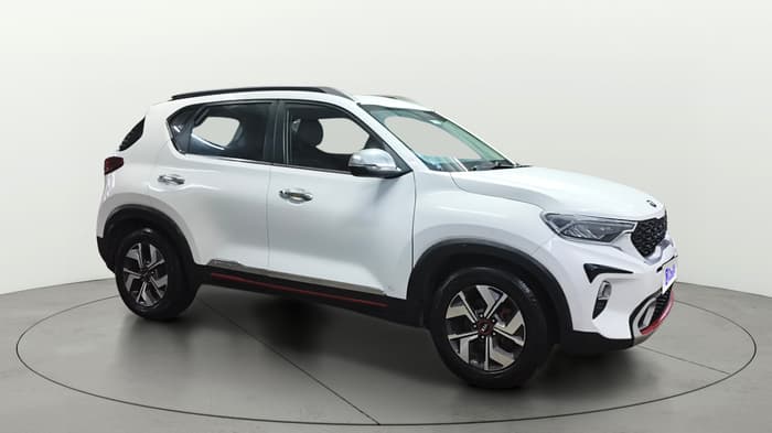 2020 KIA SONET GTX PLUS 1.0 DCT, Petrol, Automatic, 1,09,407 km, Right Front Diagonal