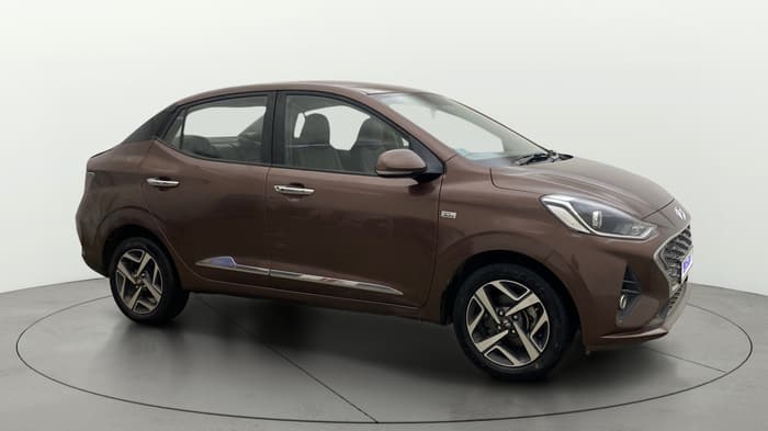 2021 Hyundai AURA SX PLUS 1.2 AMT, Petrol, Automatic, 39,910 km, Right Front Diagonal