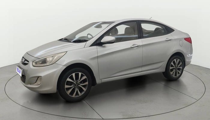 2013 Hyundai Verna FLUIDIC 1.6 VTVT SX OPT AT, Petrol, Automatic, 80,075 km, Left Front Diagonal