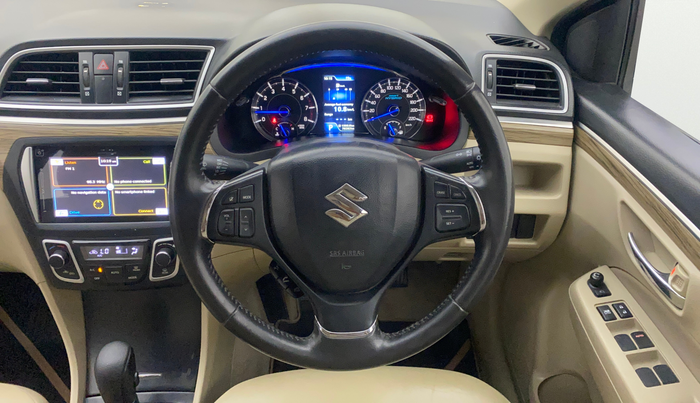 2019 Maruti Ciaz ALPHA  AT 1.5 SHVS PETROL, Petrol, Automatic, 70,245 km, Steering Wheel Close Up