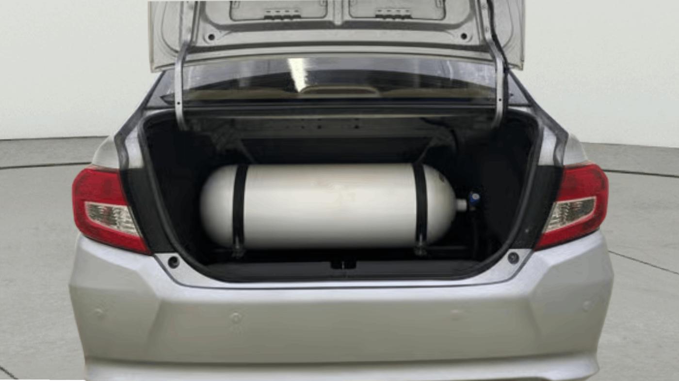 2020 Honda Amaze 1.2L I-VTEC E, CNG, Manual, 40,911 km, Boot Open Zoomed View