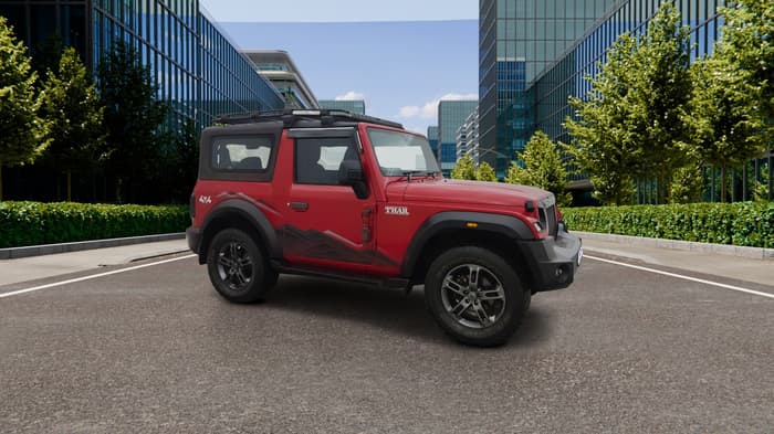 2021 Mahindra Thar LX HT PETROL 4WD MT, Petrol, Manual, 54,036 km, Right Front Diagonal