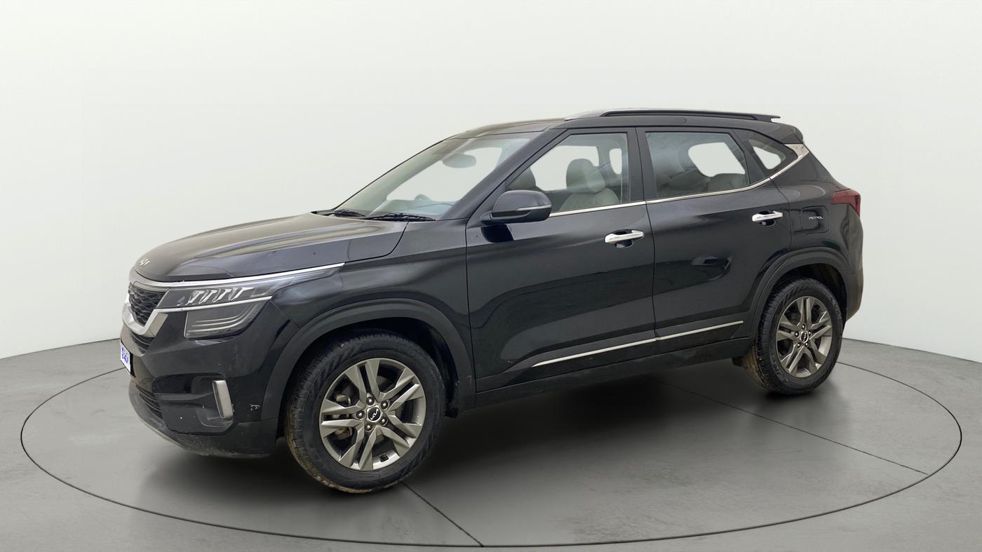 2023 KIA SELTOS HTX IVT, Petrol, Automatic, 21,553 km, Left Front Diagonal