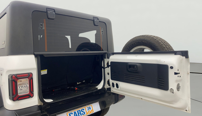 2023 Mahindra Thar LX P 2WD AT HT, Petrol, Automatic, 12,332 km, Boot Door Open