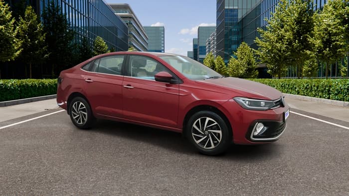 2022 Volkswagen VIRTUS TOPLINE TSI 1.0 AT, Petrol, Automatic, 6,593 km, Right Front Diagonal