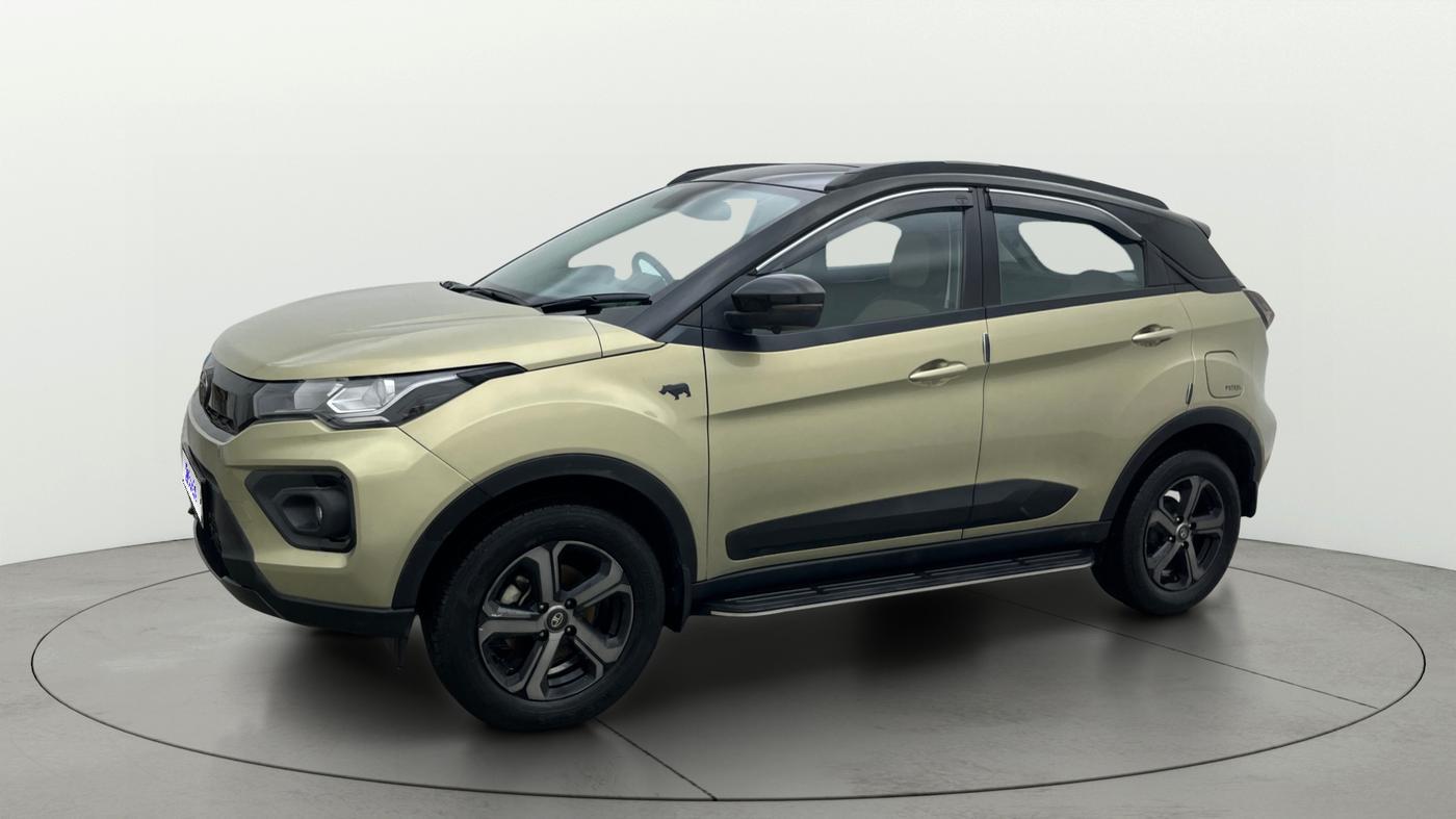 2022 Tata NEXON XZ PLUS (PREMIUM) KAZIRANGA PETROL, Petrol, Manual, 26,640 km, Left Front Diagonal