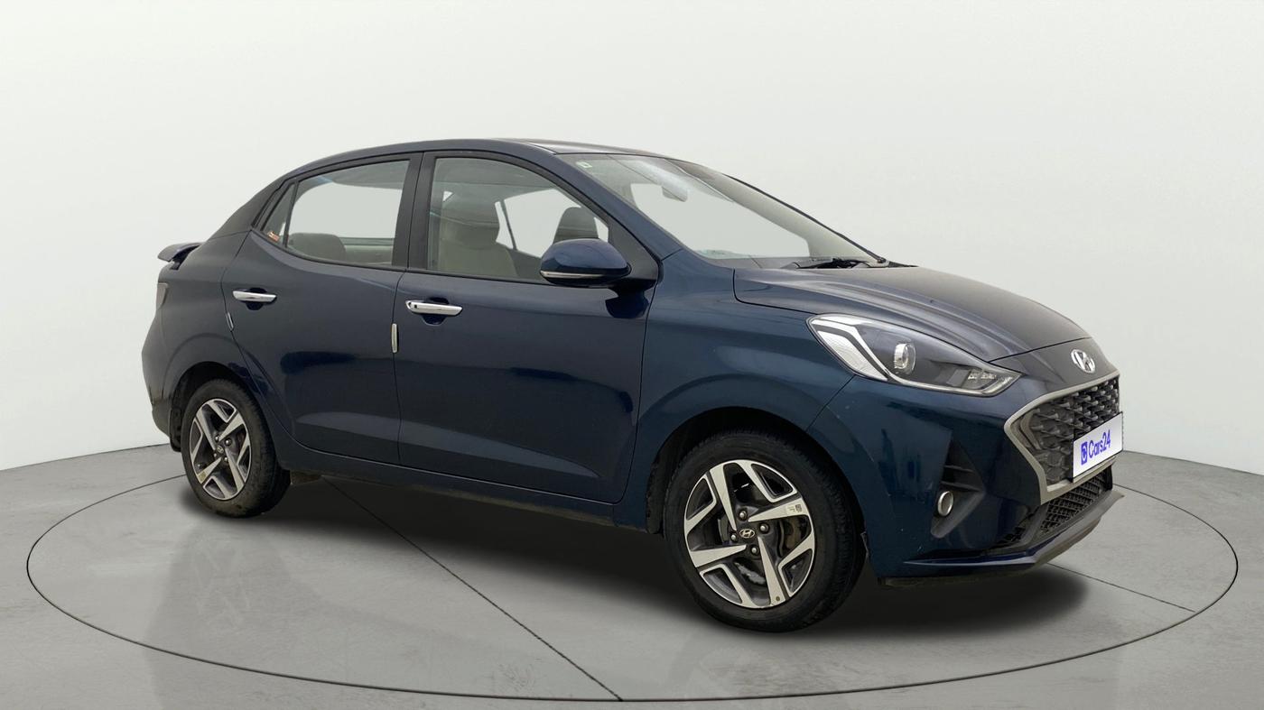 2022 Hyundai AURA SX PLUS 1.2 AMT, Petrol, Automatic, 29,629 km, Right Front Diagonal
