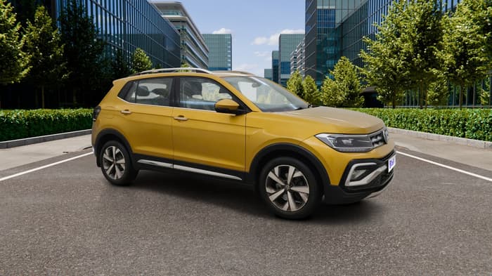 2021 Volkswagen TAIGUN TOPLINE 1.0 TSI AT, Petrol, Automatic, 40,843 km, Right Front Diagonal