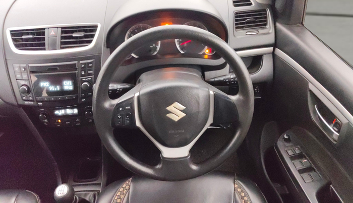 2013 Maruti Swift ZXI, Petrol, Manual, 1,11,240 km, Steering Wheel Close Up