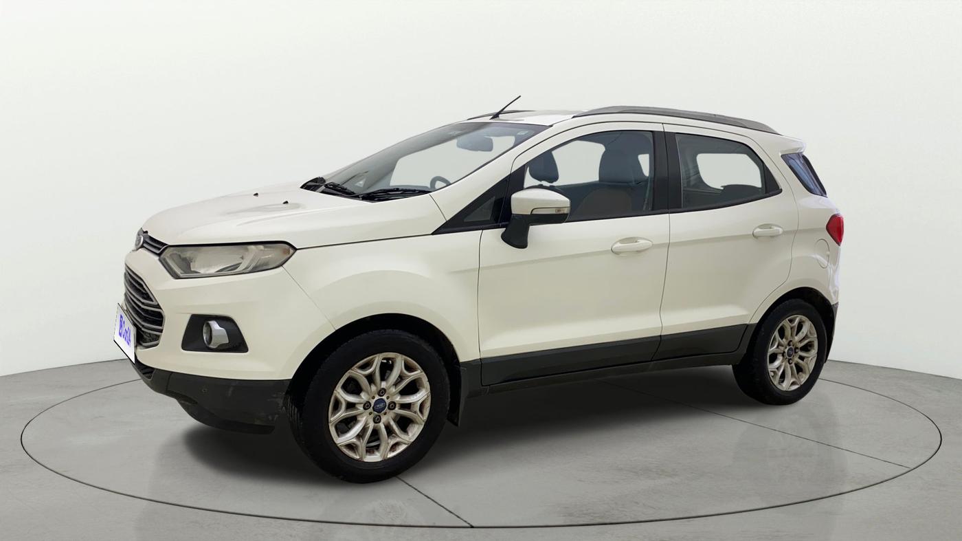 2014 Ford Ecosport TITANIUM 1.5L PETROL AT, CNG, Automatic, 1,21,732 km, Left Front Diagonal