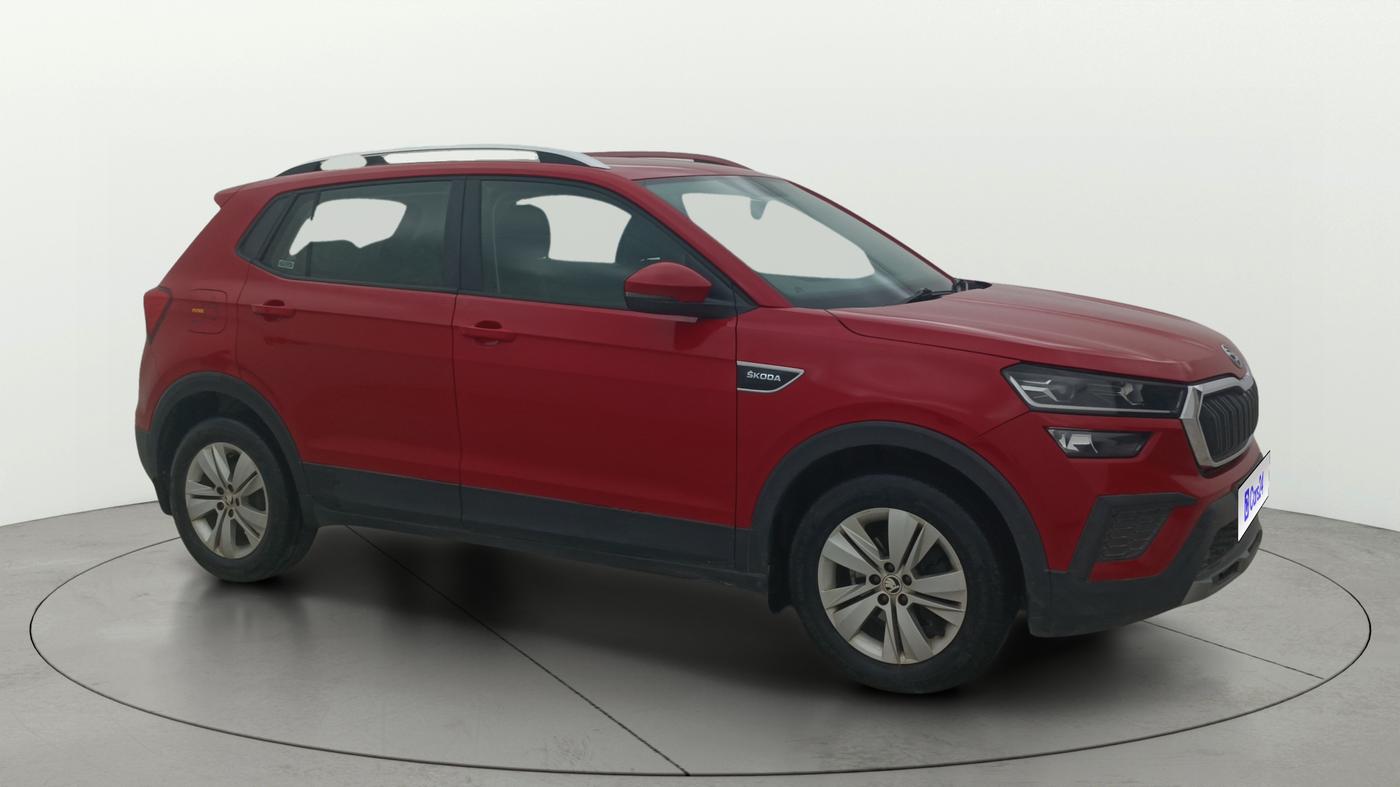 2021 Skoda KUSHAQ AMBITION 1.0L TSI AT, Petrol, Automatic, 70,775 km, Right Front Diagonal