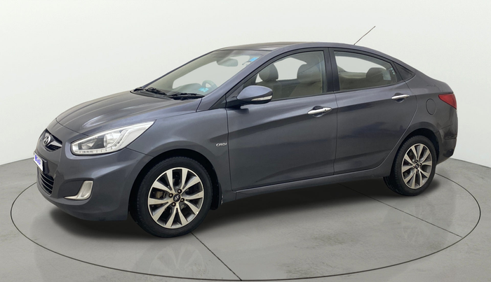 2014 Hyundai Verna FLUIDIC 1.6 CRDI SX AT, Diesel, Automatic, 99,487 km, Left Front Diagonal