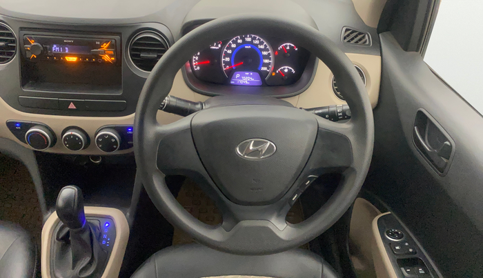 2017 Hyundai Grand i10 MAGNA AT 1.2 KAPPA VTVT, Petrol, Automatic, 17,014 km, Steering Wheel Close Up