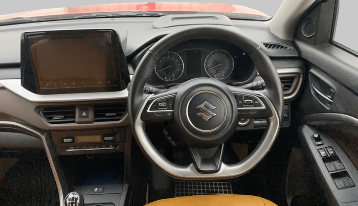 2023 Maruti BREZZA ZXI + SMART HYBRID DUAL TONE, Petrol, Manual, 65,858 km, Steering Wheel Close Up