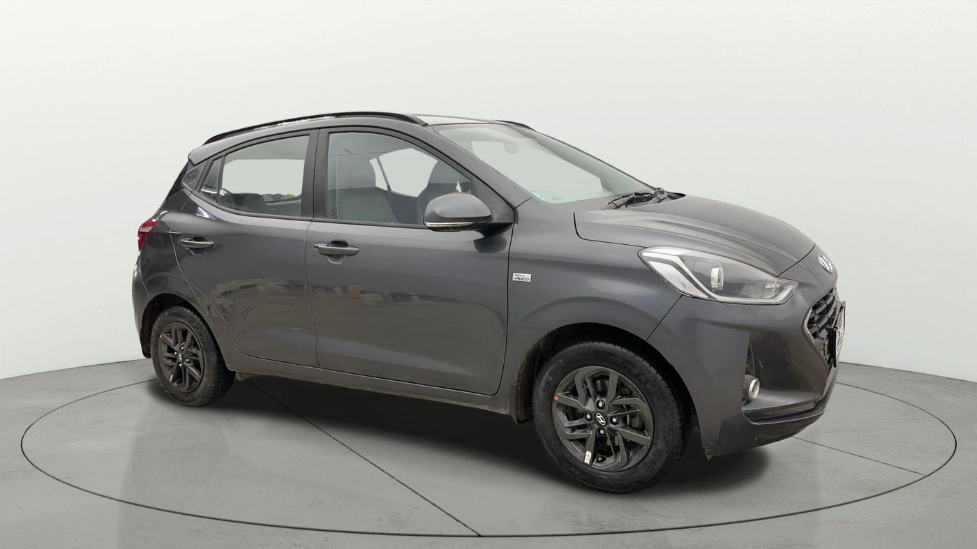 2021 Hyundai GRAND I10 NIOS SPORTZ AMT 1.2 KAPPA VTVT, Petrol, Automatic, 46,657 km, Right Front Diagonal