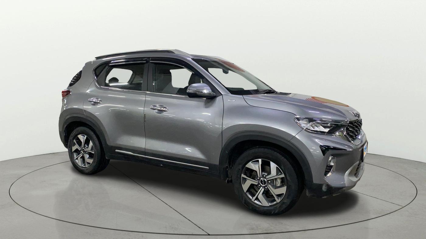 2021 KIA SONET HTX 1.0 IMT, Petrol, Manual, 57,281 km, Right Front Diagonal