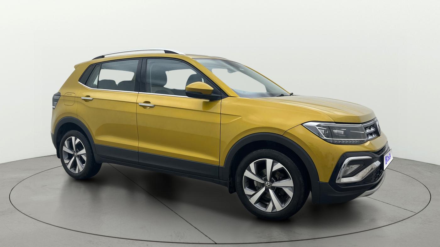 2022 Volkswagen TAIGUN TOPLINE 1.0 TSI AT, Petrol, Automatic, 27,592 km, SRP