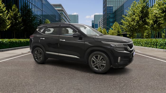 2023 KIA SELTOS HTX IVT, Petrol, Automatic, 90,627 km, Right Front Diagonal