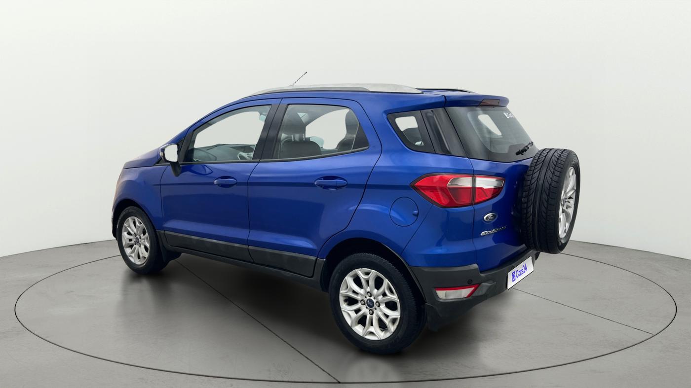2015 Ford Ecosport TITANIUM 1.5L PETROL AT, Petrol, Automatic, 1,04,327 km, Left Back Diagonal