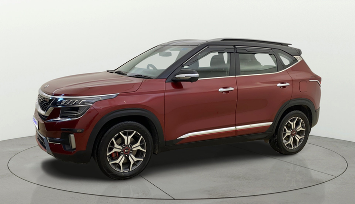 2020 KIA SELTOS GTX PLUS 1.4 PETROL DCT DUAL TONE, Petrol, Automatic, 1,25,137 km, Left Front Diagonal