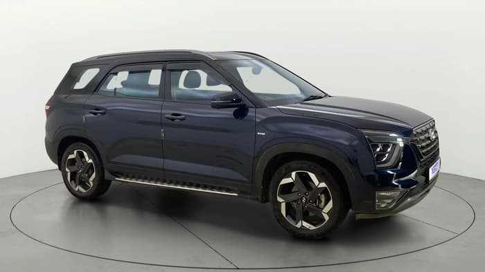 2023 Hyundai ALCAZAR  SIGNATURE (O) DCT 1.5 PETROL 7STR, Petrol, Automatic, 36,394 km, Right Front Diagonal