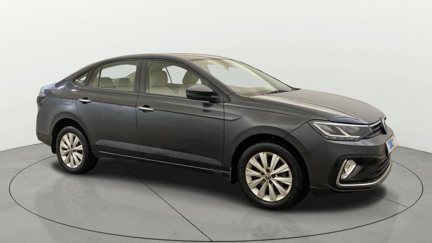 2022 Volkswagen VIRTUS HIGHLINE TSI 1.0 AT, Petrol, Automatic, 37,536 km, Right Front Diagonal