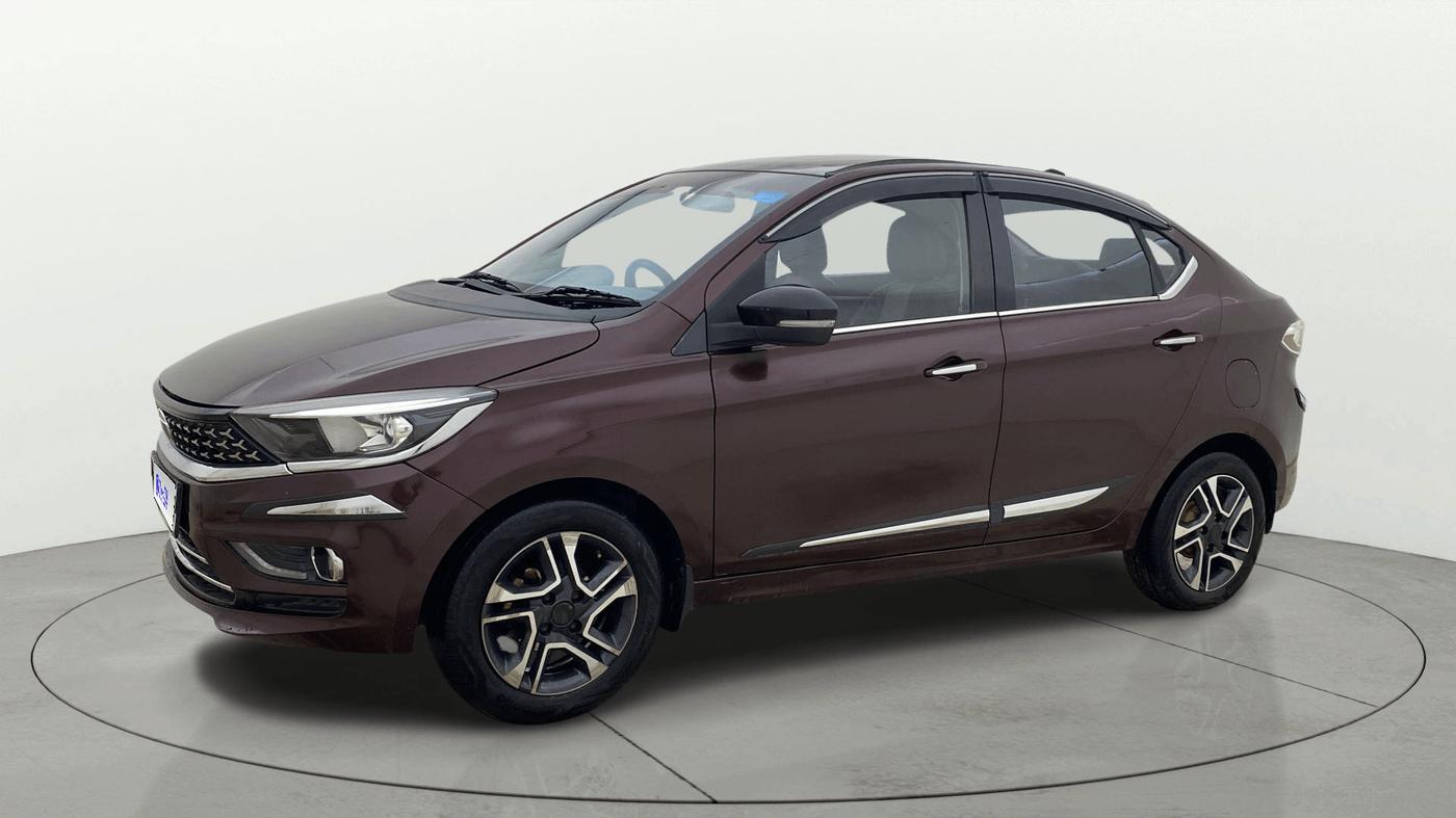 2021 Tata TIGOR XZ PLUS PETROL, CNG, Manual, 1,04,604 km, Left Front Diagonal