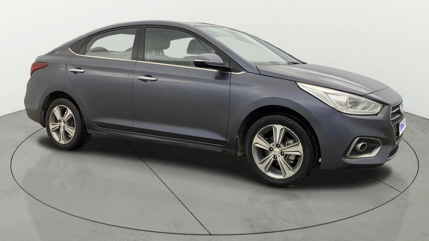 2019 Hyundai Verna 1.6 VTVT SX + AT, Petrol, Automatic, 77,257 km, Right Front Diagonal