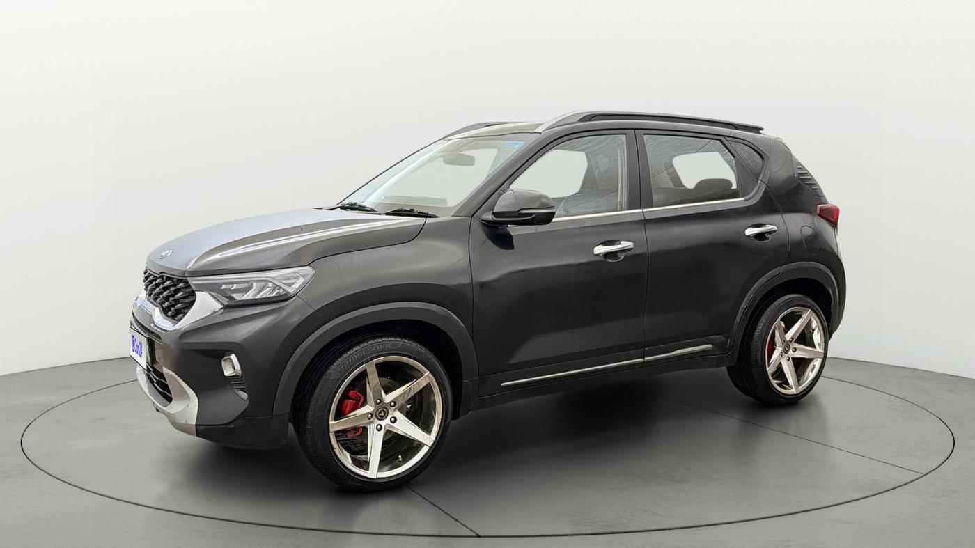 2021 KIA SONET HTX 1.0 IMT, Petrol, Manual, 32,077 km, Left Front Diagonal