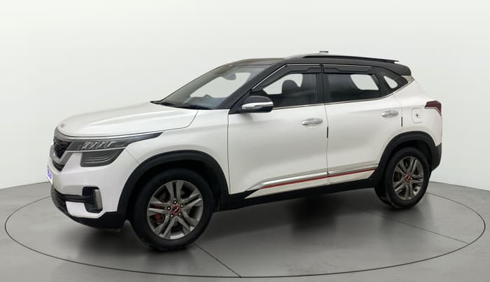 2021 KIA SELTOS HTX 1.5 PETROL DUAL TONE, Petrol, Manual, 1,36,512 km, Left Front Diagonal