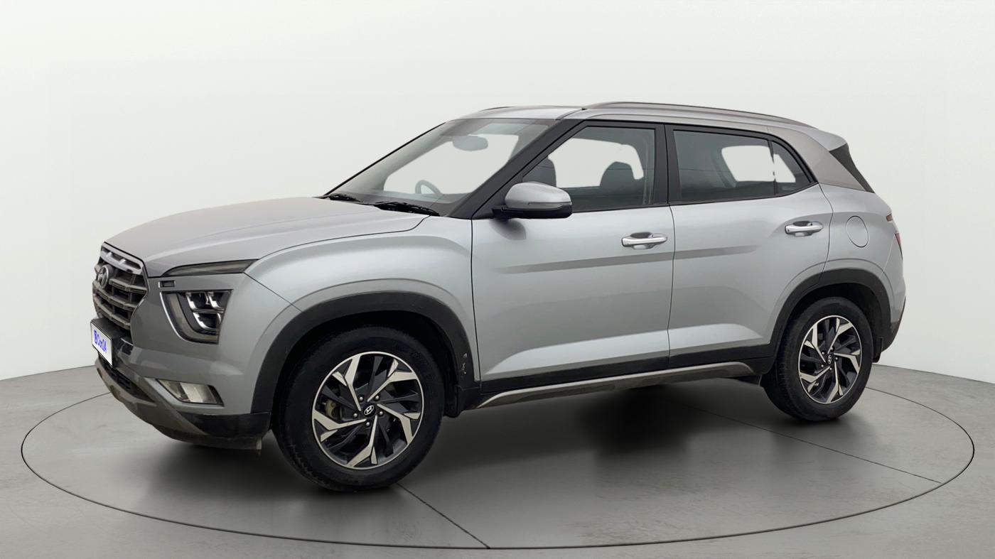 2021 Hyundai Creta SX (O) IVT 1.5 PETROL, Petrol, Automatic, 1,09,644 km, Left Front Diagonal