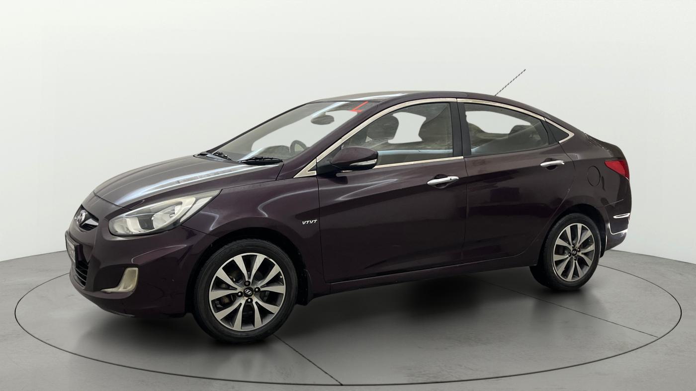 2013 Hyundai Verna FLUIDIC 1.6 VTVT SX OPT AT, Petrol, Automatic, 1,02,812 km, Left Front Diagonal