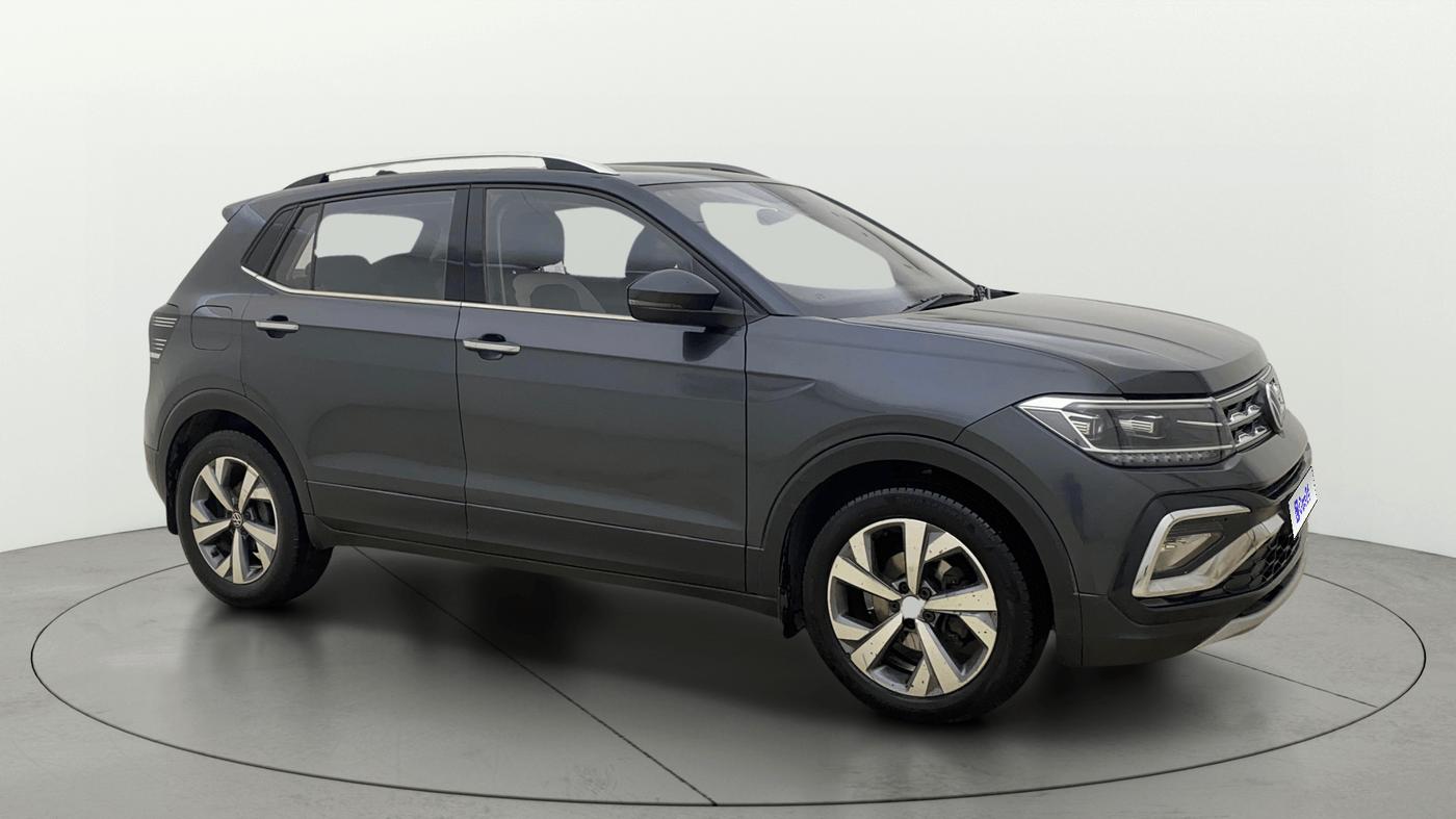 2022 Volkswagen TAIGUN TOPLINE 1.0 TSI AT, Petrol, Automatic, 1,16,362 km, Right Front Diagonal