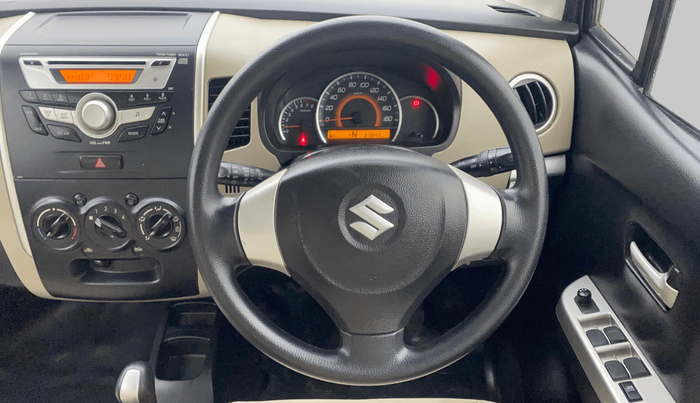 2016 Maruti Wagon R 1.0 VXI AMT, Petrol, Automatic, 37,805 km, Steering Wheel Close Up